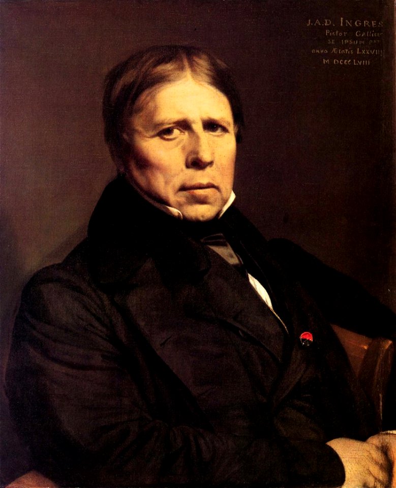 Ingres-autoportrait-1858 Florence