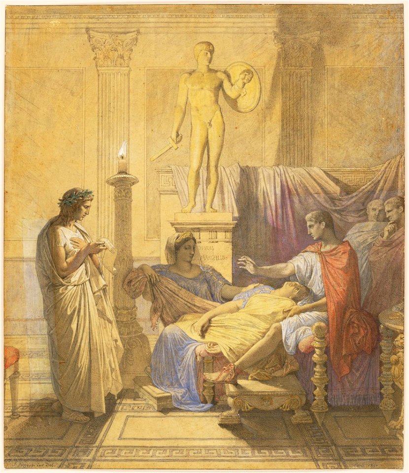 Ingres - Virgil Reading the Aeneid to Augustus (Study for Tu Marcellus Eris), 1943.373