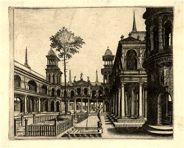 Hans Vredeman de Vries Perspectivische Gebäude c1580 ubs G 0765 II 01