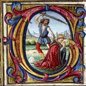 Initial G - Missel de Thomas James - BM Lyon Ms5123 f25v (Thomas Becket)
