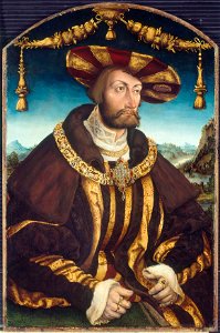 Hans Wertinger - Herzog Wilhelm IV. von Bayern Rückseite, Wappen Bayern-Baden und Devise - 17 - Bavarian State Painting Collections