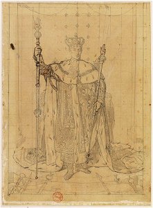 Ingres - Étude pour le Portrait de Charles X en habits royaux, 241-03