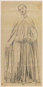 Ingres - Étude pour sainte Adelaïde drapée, 237b-03