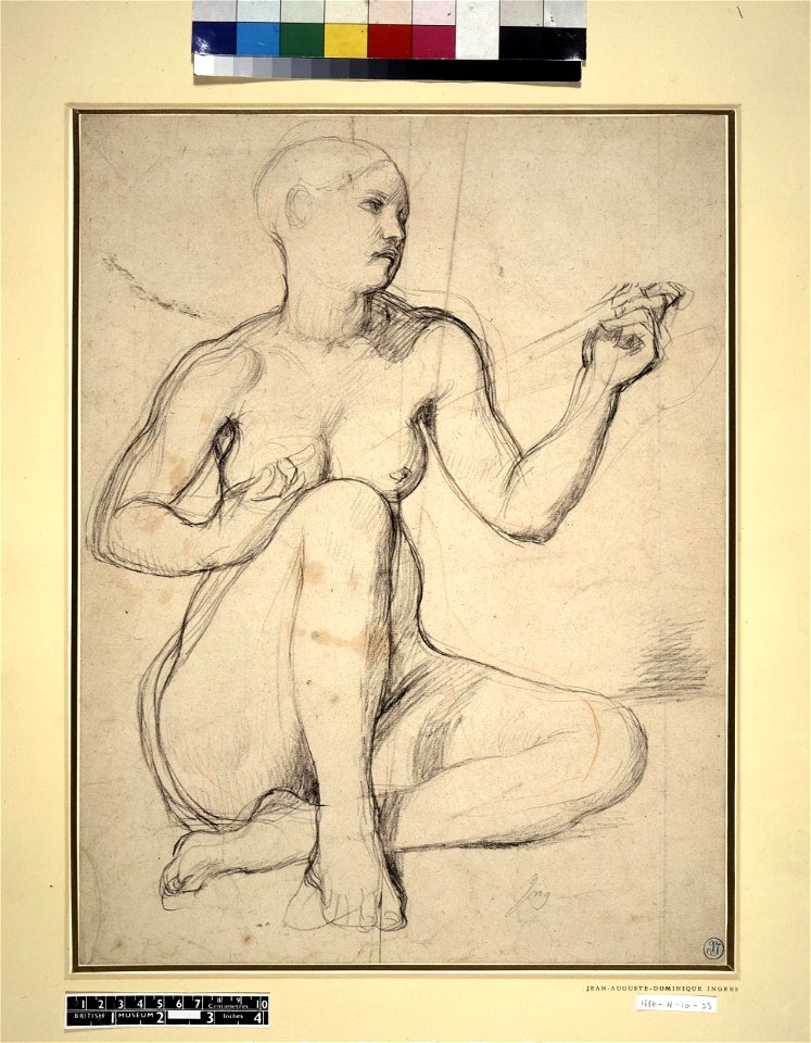 Ingres - Study for 'Odalisque with a slave' (Fogg Art Museum), 1840, 1886,0410.33