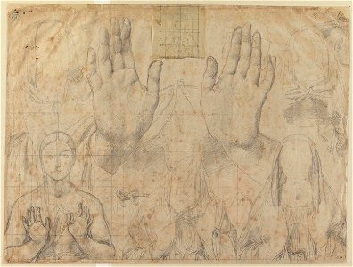 Ingres - Étude pour La Vierge couronnée, 621-01