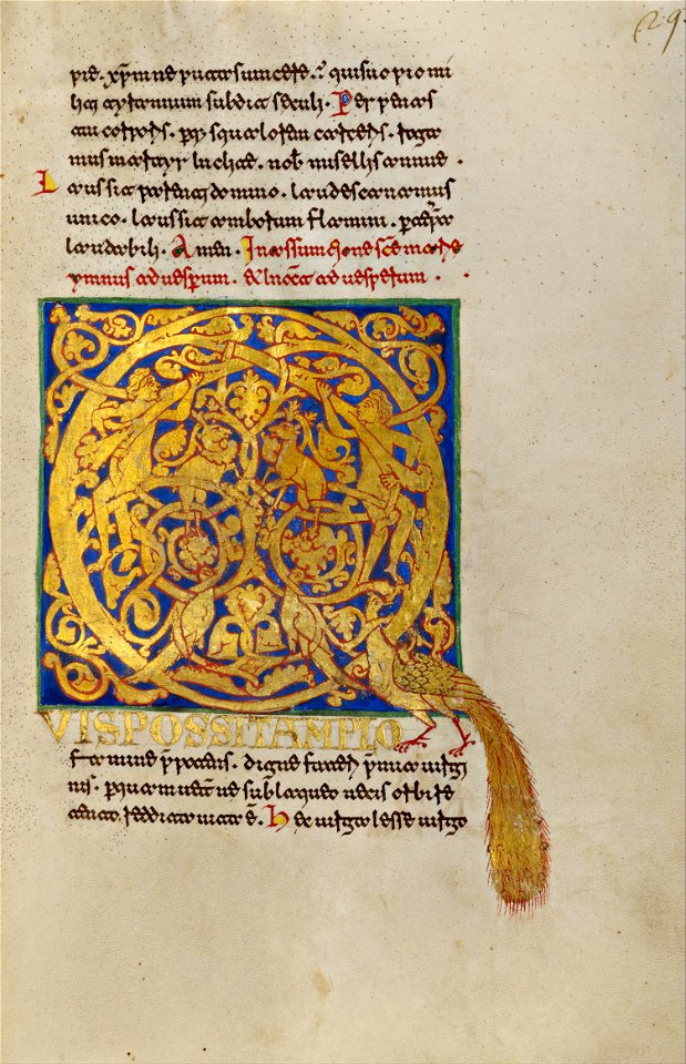 Inhabited Initial Q - Google Art Project