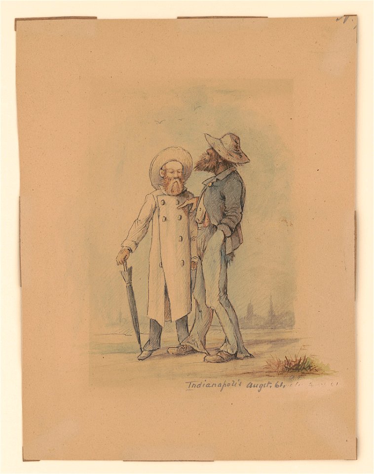 Hans, the cook of Company A and Henry von Trebra, Indianapolis, August 1861 LCCN2017646857