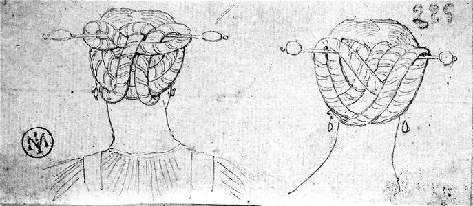 Ingres - MI.867.3799, Deux Coiffures de paysannes italiennes