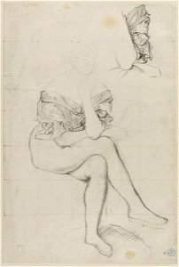 Ingres - Étude pour le Portrait de la baronne James de Rothschild, 2279-03