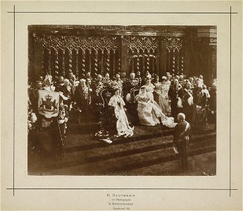 Inhuldiging van Wilhelmina in de Nieuwe Kerk te Amsterdam
