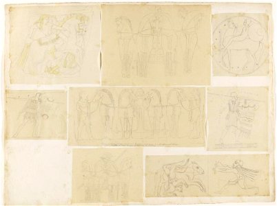 Ingres - MIC.39.22.B, Relevés graphiques divers Dessin