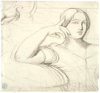 Ingres - Study for the Portrait of Mme Moitessier, 1932.178