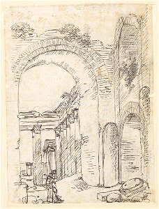 Ingres - MI.867.4481, Ruines romaines