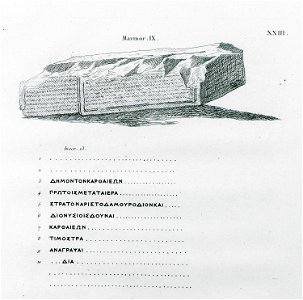 Inscriptions from Carthaea (2), ancient city on Kea island - Peter Oluf Brøndsted - 1826