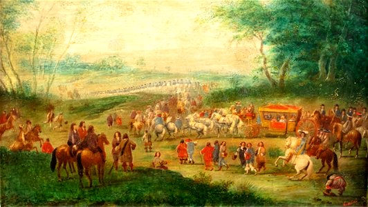 Innocente Maraino - Wjazd Ludwika XIV do Vincennes