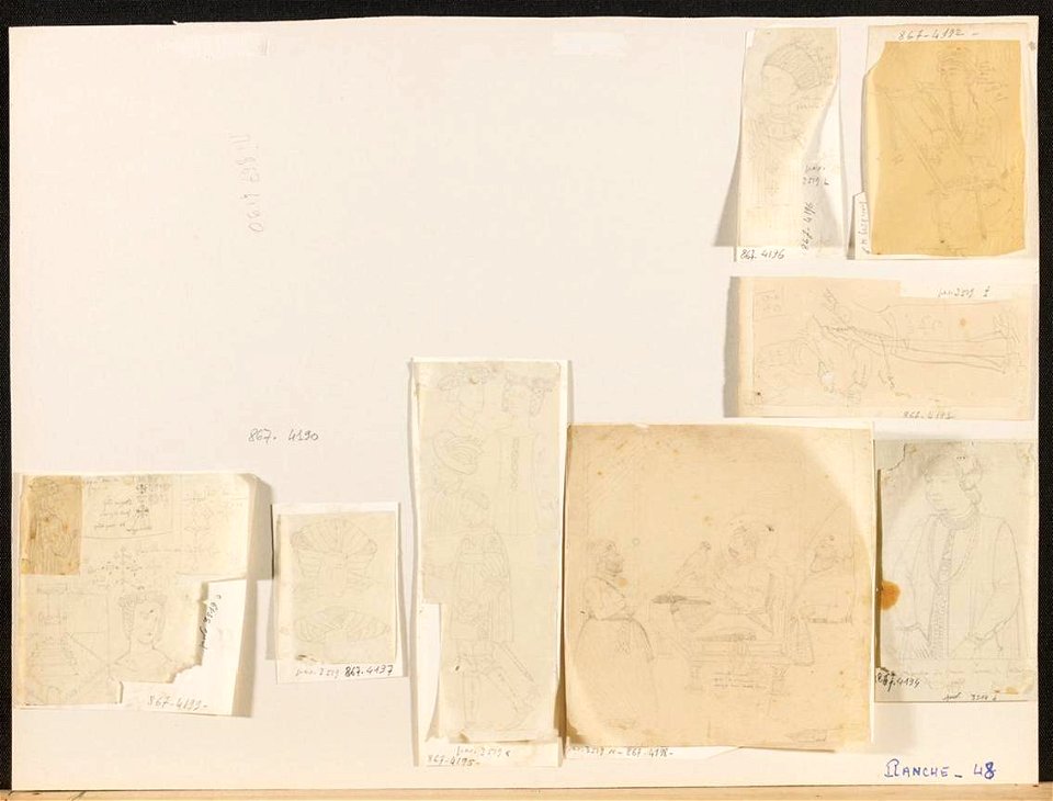 Ingres - MI.867.4192, Femme orientale devant un métier à tapisserie
