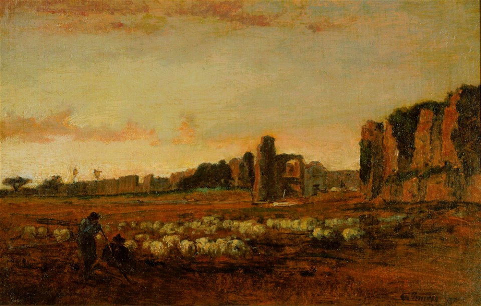 George Inness - Old Aqueduct, Campagna (1871)