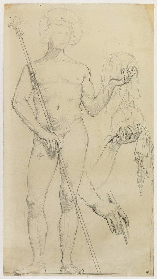 Ingres - Étude pour saint Louis, 2247-03
