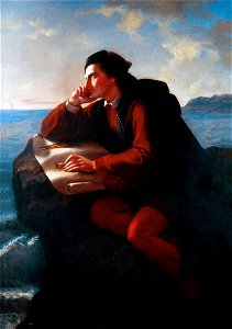 Inspiración de Cristóbal Colón, por José María Obregón