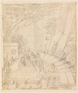 Ingres - MI.867.4498, Jardin avec une fontaine