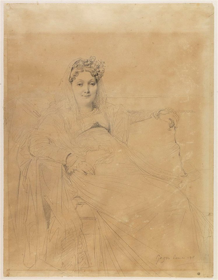 Ingres - Portrait d'Alexandrine Bonaparte ; Portrait de madame Lucien Bonaparte, 245-02
