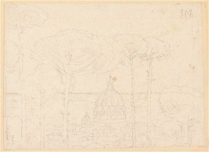 Ingres - MI.867.4382, Vue du dôme de Saint-Pierre