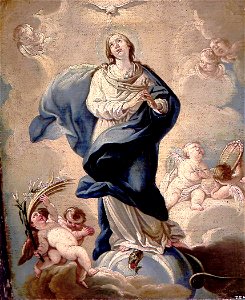 Inmaculada Concepción, de un seguidor de Mariano Salvador Maella (Museo Lázaro Galdiano, Madrid)