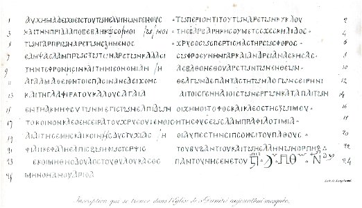 Inscription qui se trouve dans l'eglise de St Dimitri aujourd'hui mosquée - CousinÉry Esprit Marie - 1831