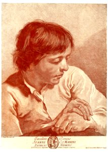 Innocente Alessandri - Head and shoulders of a youth with folded hands looking to the right. c.1760s, 1951,0714.271