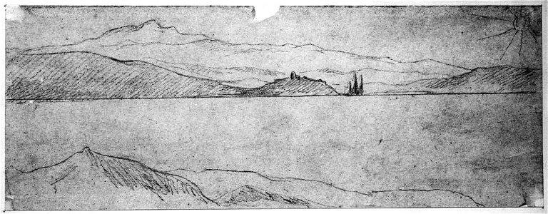Ingres - MI.867.4505, Paysage au bord d'un lac