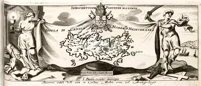 Insula di Candia del Mare Mediteranea - Peeters Jacob - 1686