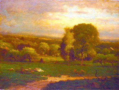 George Inness - Saco Valley - 73.105.3 - Indianapolis Museum of Art. Free illustration for personal and commercial use.
