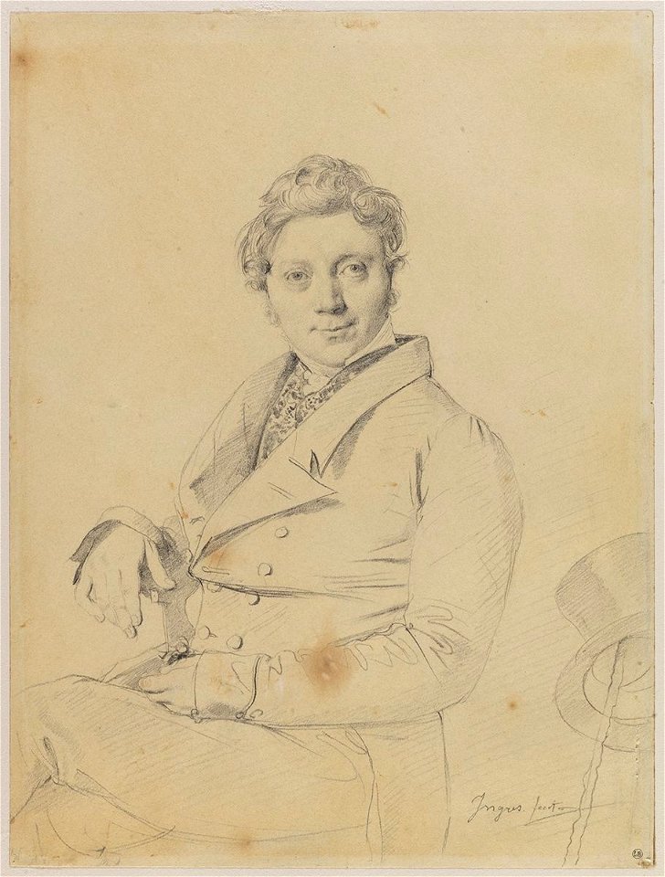 Ingres - Portrait du graveur Forster, 240-03
