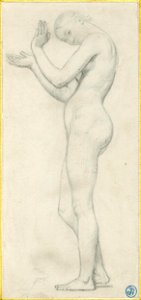 Ingres - Study of a nude female figure dancing, for the painting 'The Golden Age' (L'Age d'Or), 1886,0410.25