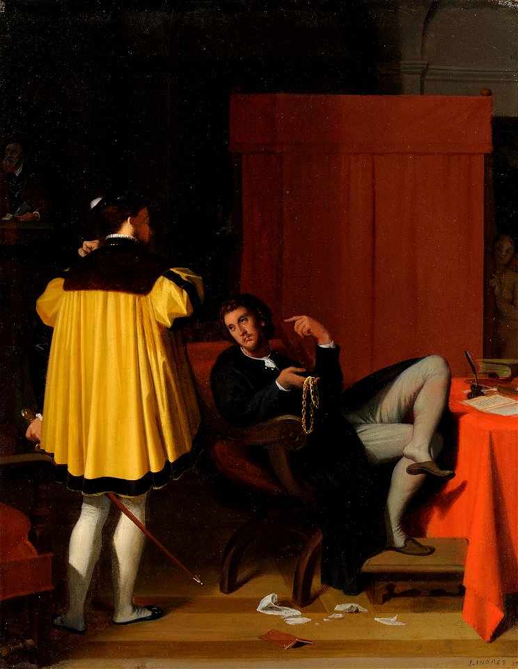 Ingres Arétin Charles Quint
