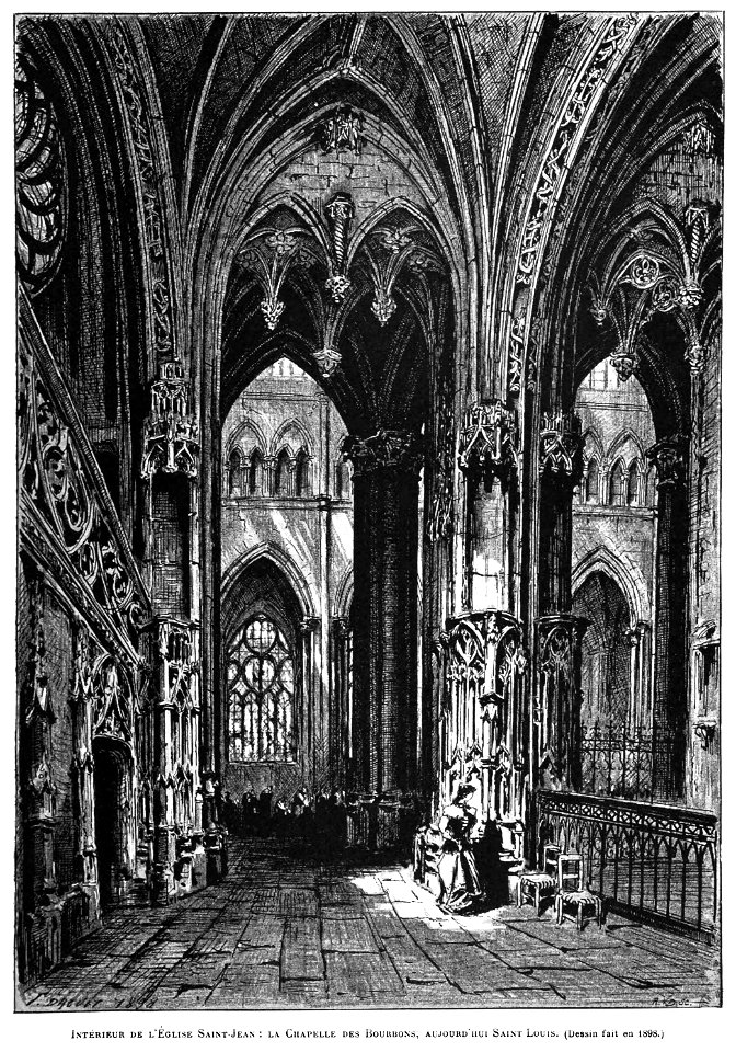 Interieur de l'eglise Saint Jean la chapelle des Bourbons