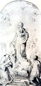 Inmaculada con San Antonio y San Cayetano - José Camarón Boronat