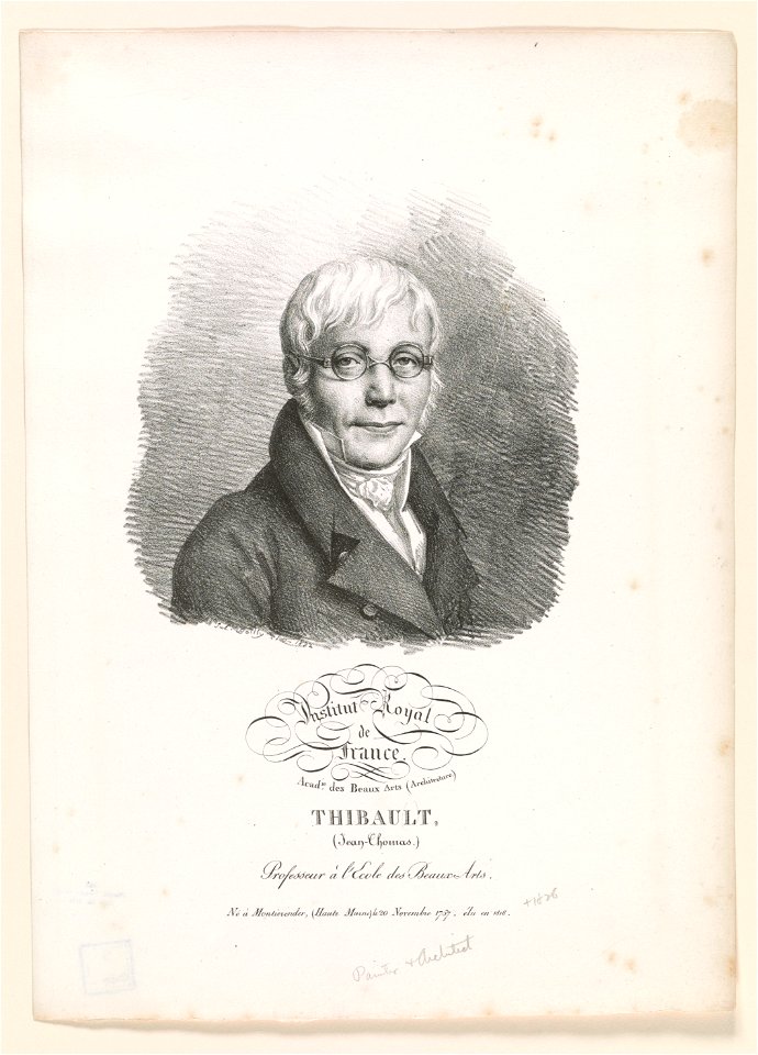 Institut Royal de France. Thibault (Jean-Thomas) LCCN2003680598