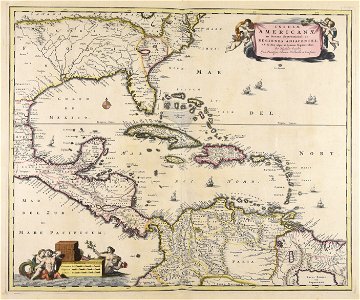 Insulae Americanae in Oceano septentrionali ac regiones adiacentes a C. de... - CBT 6625539