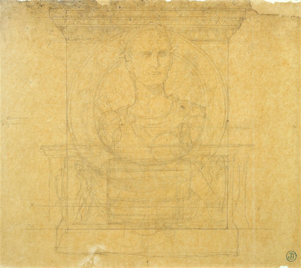 Ingres - Study for a Portrait of Julius Caesar, 1985.349