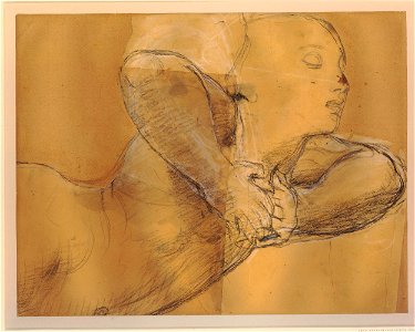 Ingres - Study of a winged figure (Amor), for the painting 'The Golden Age' (L'Age d'Or), 1921,0614.3