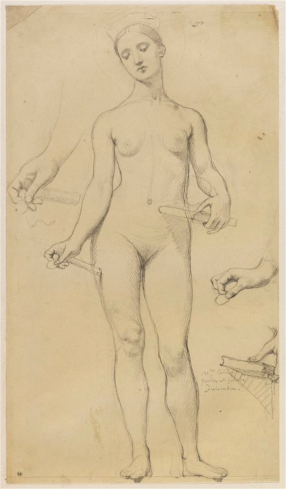 Ingres - Étude pour sainte Adelaïde nue, 237a-03