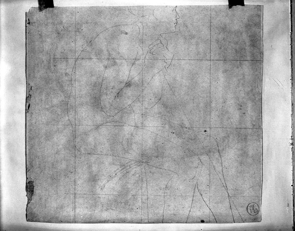 Ingres - verso Study of a Figure for Christ Among the Doctors, 1932.178
