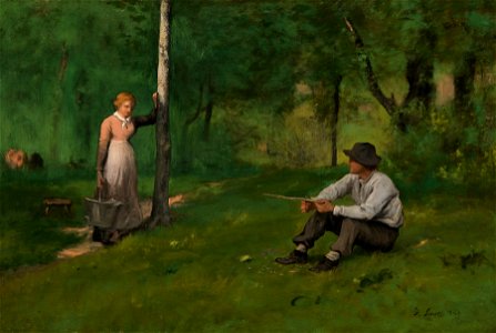 George Inness - Gossip