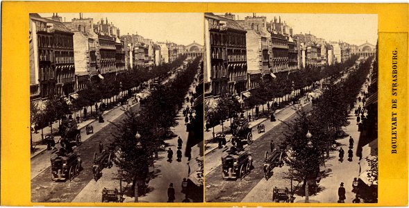 Instantaneous Paris, Boulevard de Strasbourg, 1860s–70s