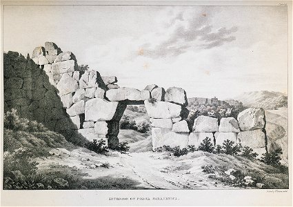 Interior of porta Saracenica - Dodwell Edward - 1834