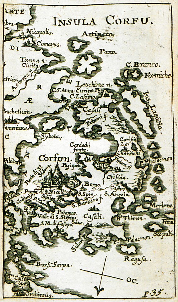 Insula Corfu - Sandrart Jacob Von - 1686