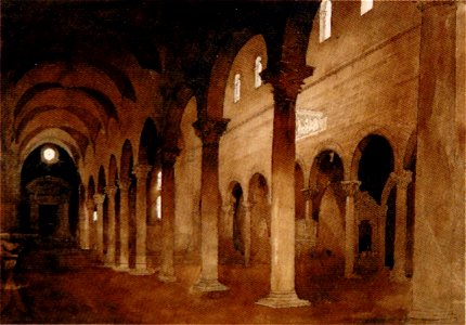 Interior of San Frediano Lucca Ruskin