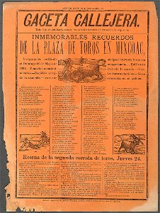 Inmemorables recuerdos de la plaza de toros en Mixcoac, inauguración verificada el Domingo, 20 de Mayo de 1894 LCCN99615852