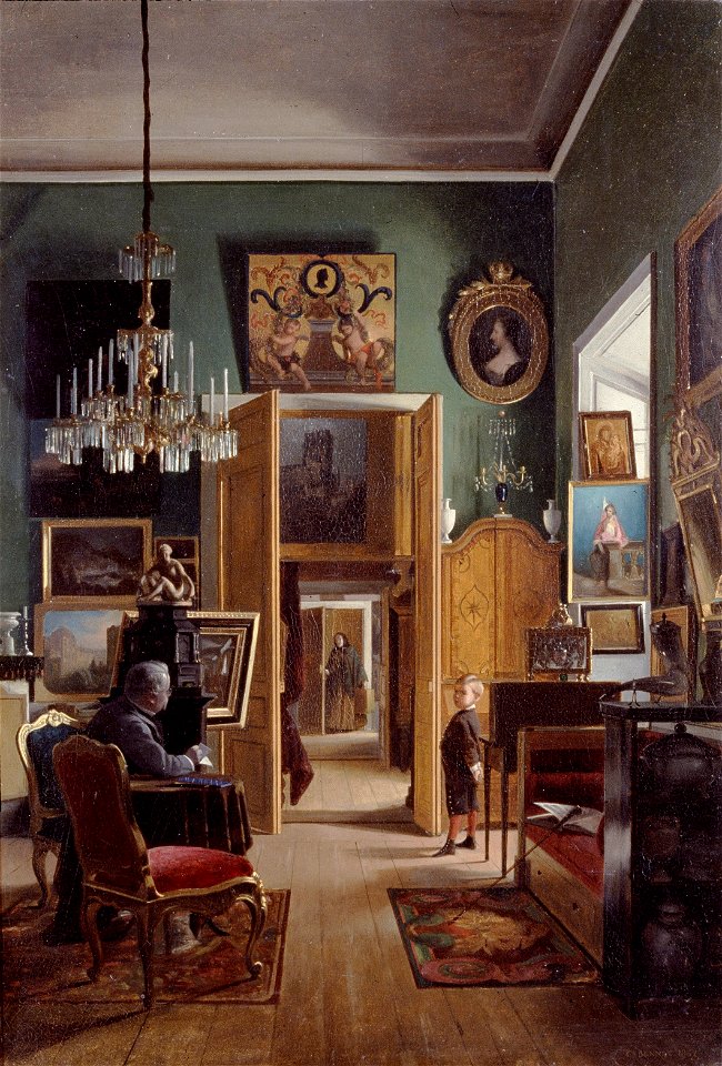 Interior of the Painter's Home in Stockholm (Carl Stefan Bennet) - Nationalmuseum - 18335